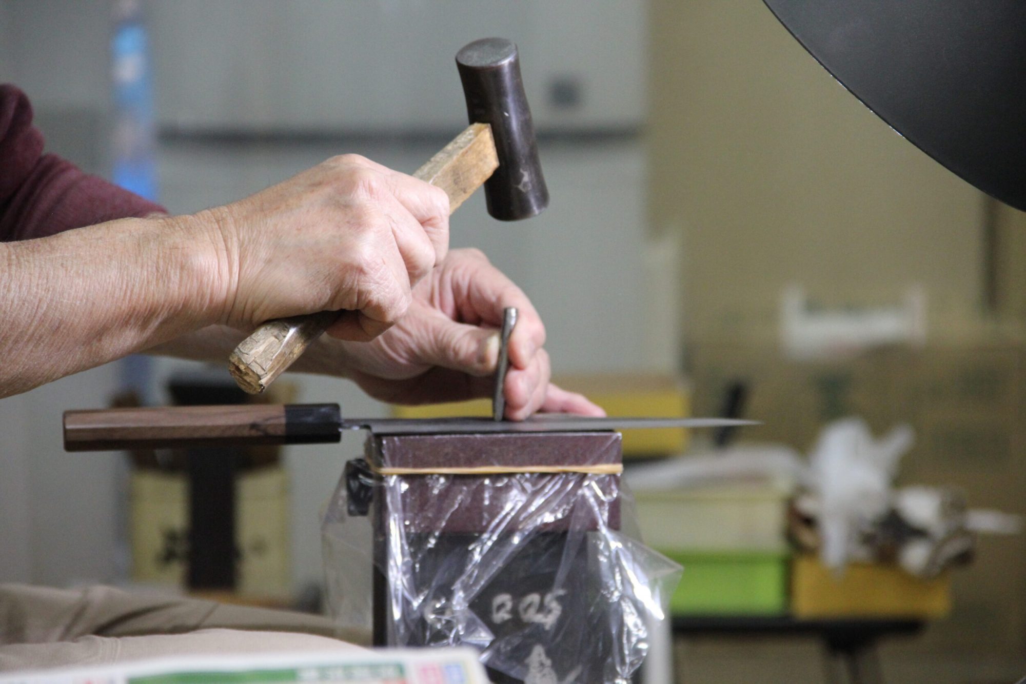 Sakai Kyuba knife making process craftsmanship blacksmiths