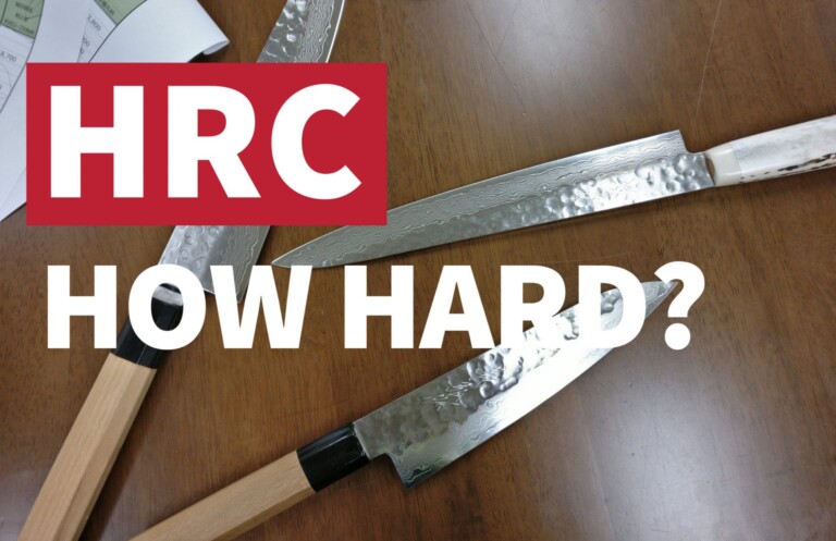 HRC rockwell hardness kitchen knives
