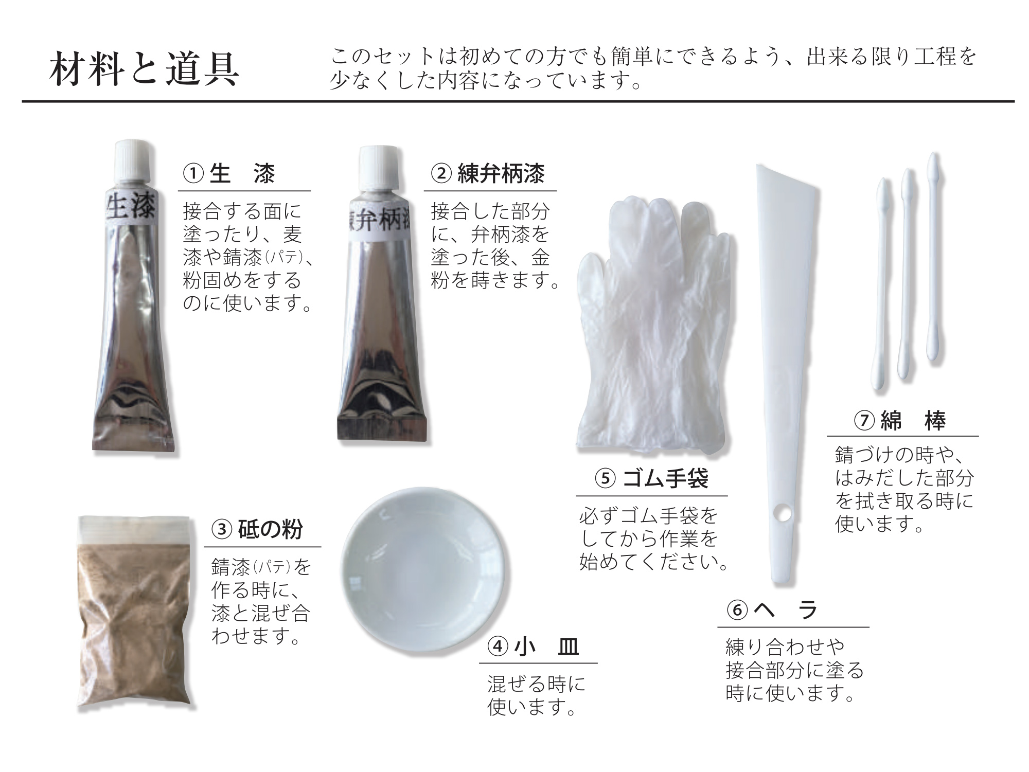 Minowa Japanisch DYI Kintsugi Kit Keramik Gold Reparatur Inc Real Gold 2
