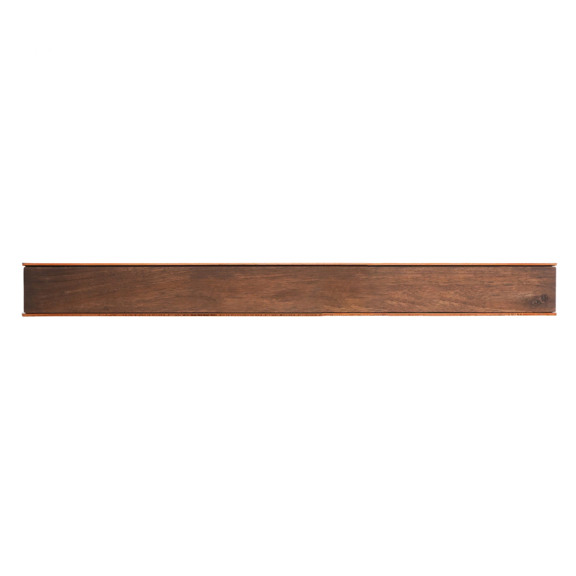 Magnetischer Holz-Messerhalter für die Wandmontage - Kupfer-Nussbaum 50cm