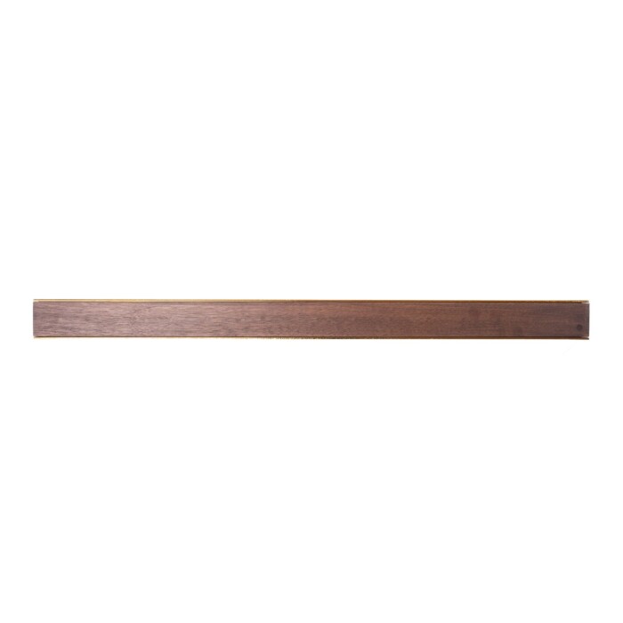 Magnetischer Holz-Messerhalter für die Wandmontage - Messing Walnuss 70cm