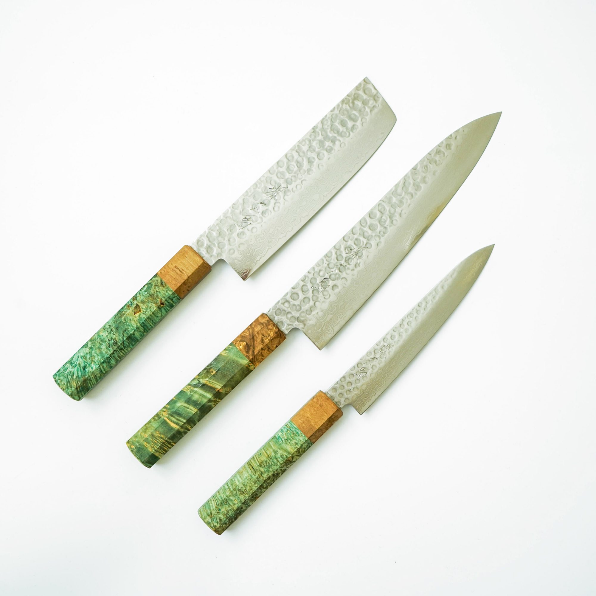 cooking knives sakai kyuba knife set green