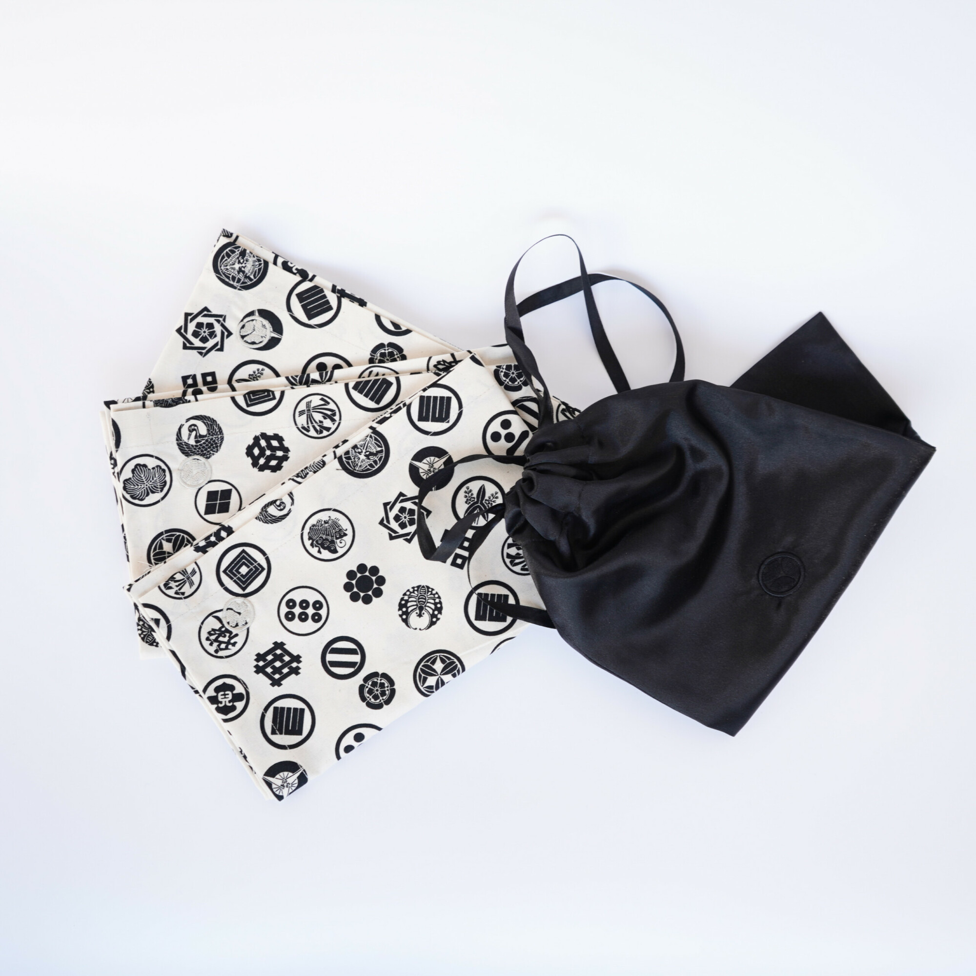 Placemat Japanese Motives – Kamon Crest, Set Of 6, polyester bag