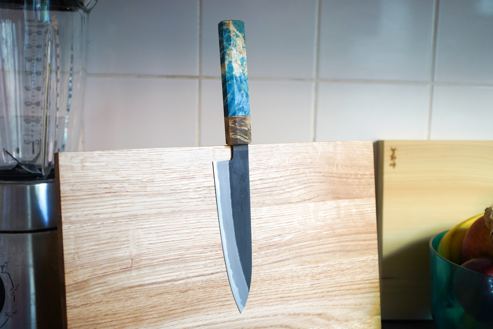 Mutsumi Hinoura Petty 135mm Shirogami Kurouchi Custom Japanisches Messer