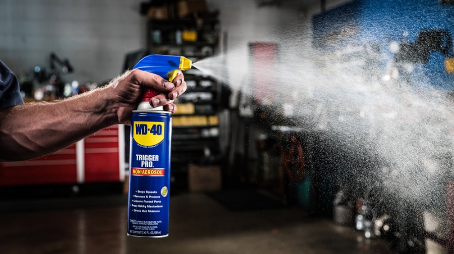WD-40 can help clean rust on knife