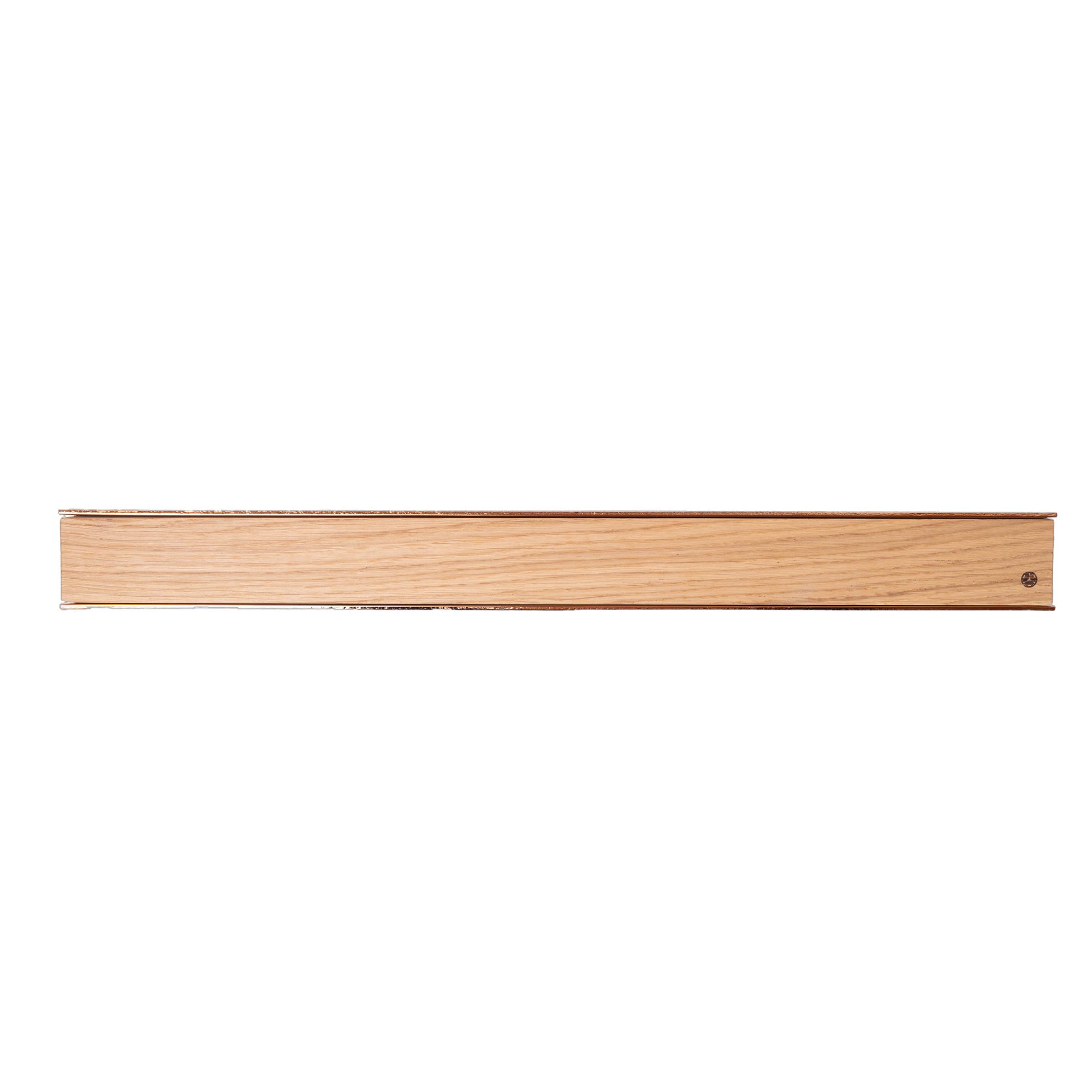 Magnetischer Holz-Messerhalter für die Wandmontage - Eiche Kupfer 50cm