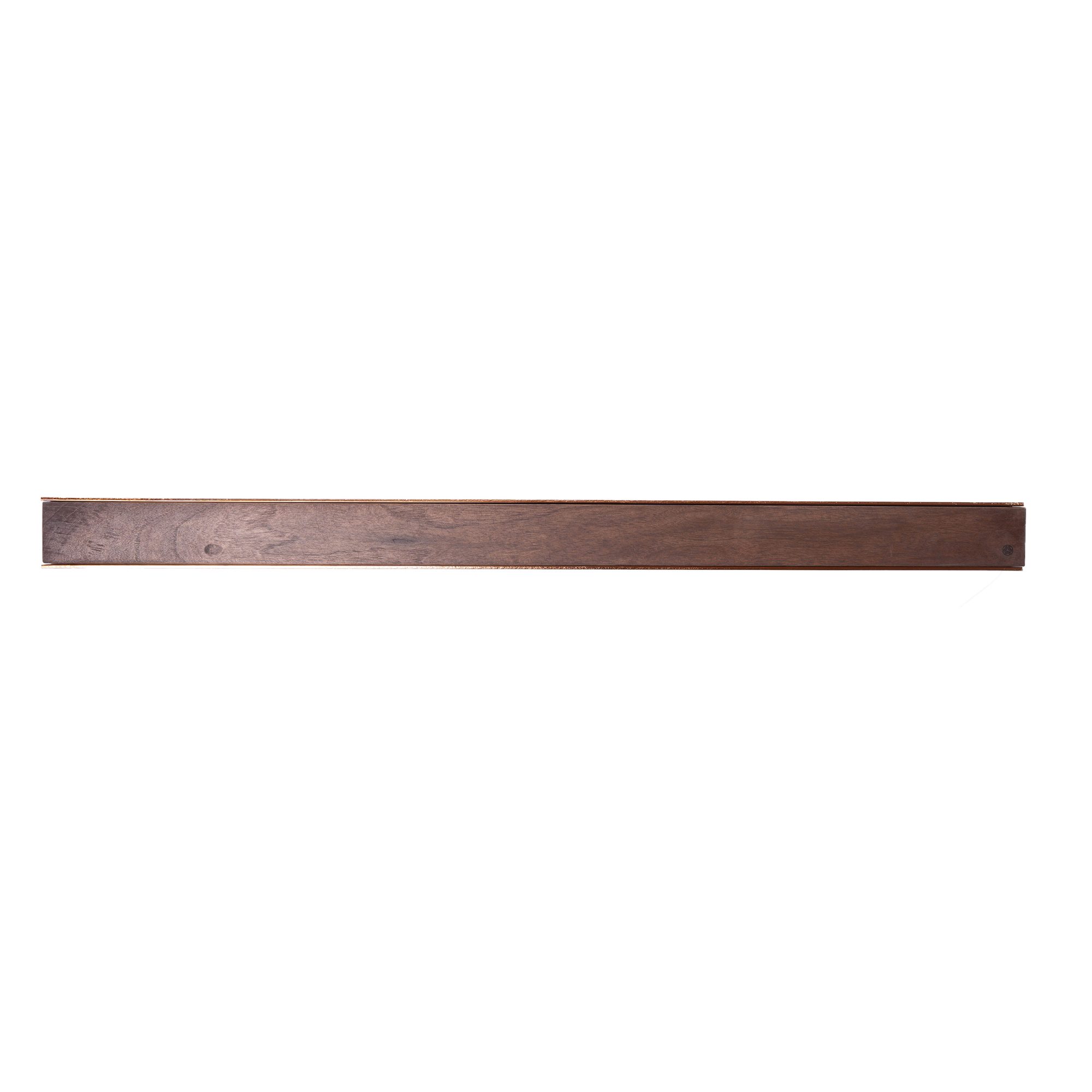 Wandmontiertes magnetisches Holz-Messerregal - Kupfer-Walnuss 70cm