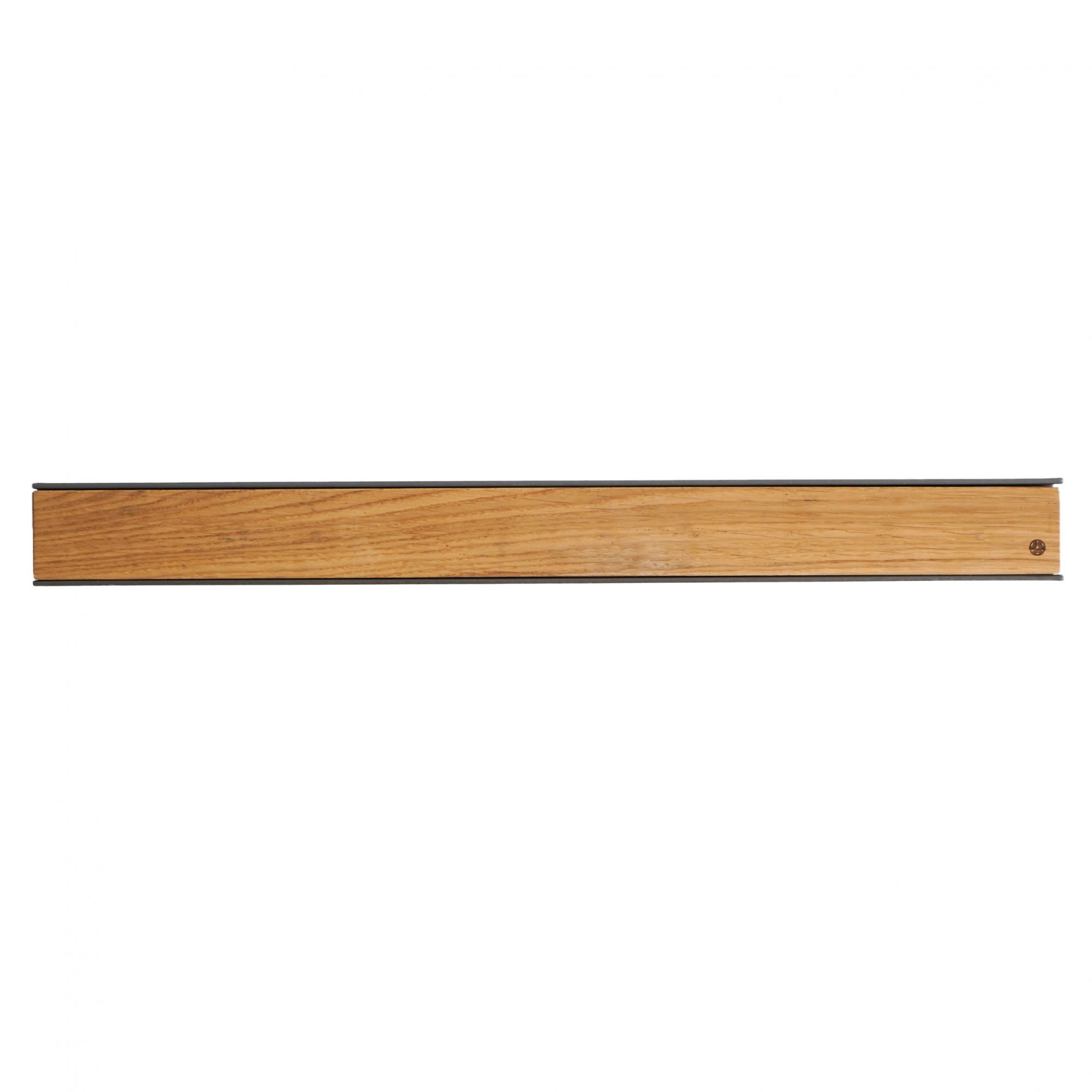 Magnetischer Holz-Messerhalter für die Wandmontage - Eiche Stahl 50cm