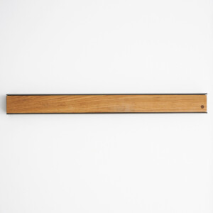 Wall Mounted Magnetic Wood Knife Rack Oak Steel 50