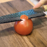 Tomato sharpness test Santoku