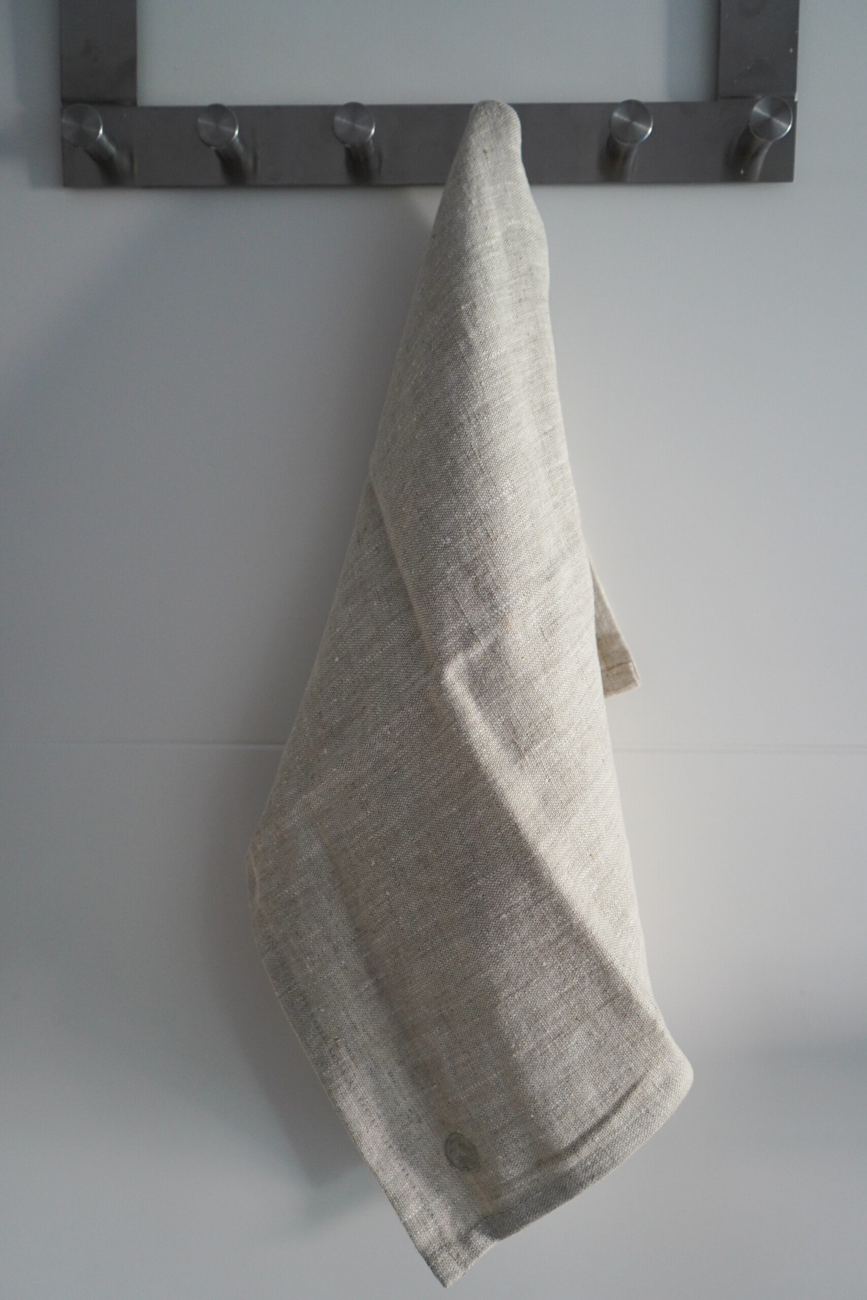 Kitchen Linen Set Of 6 Tea Towels – Natural, fabric