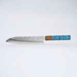 Mediterranean Blue, Sakai Kyuba – Chef’s Knife 19cm – The Santoku