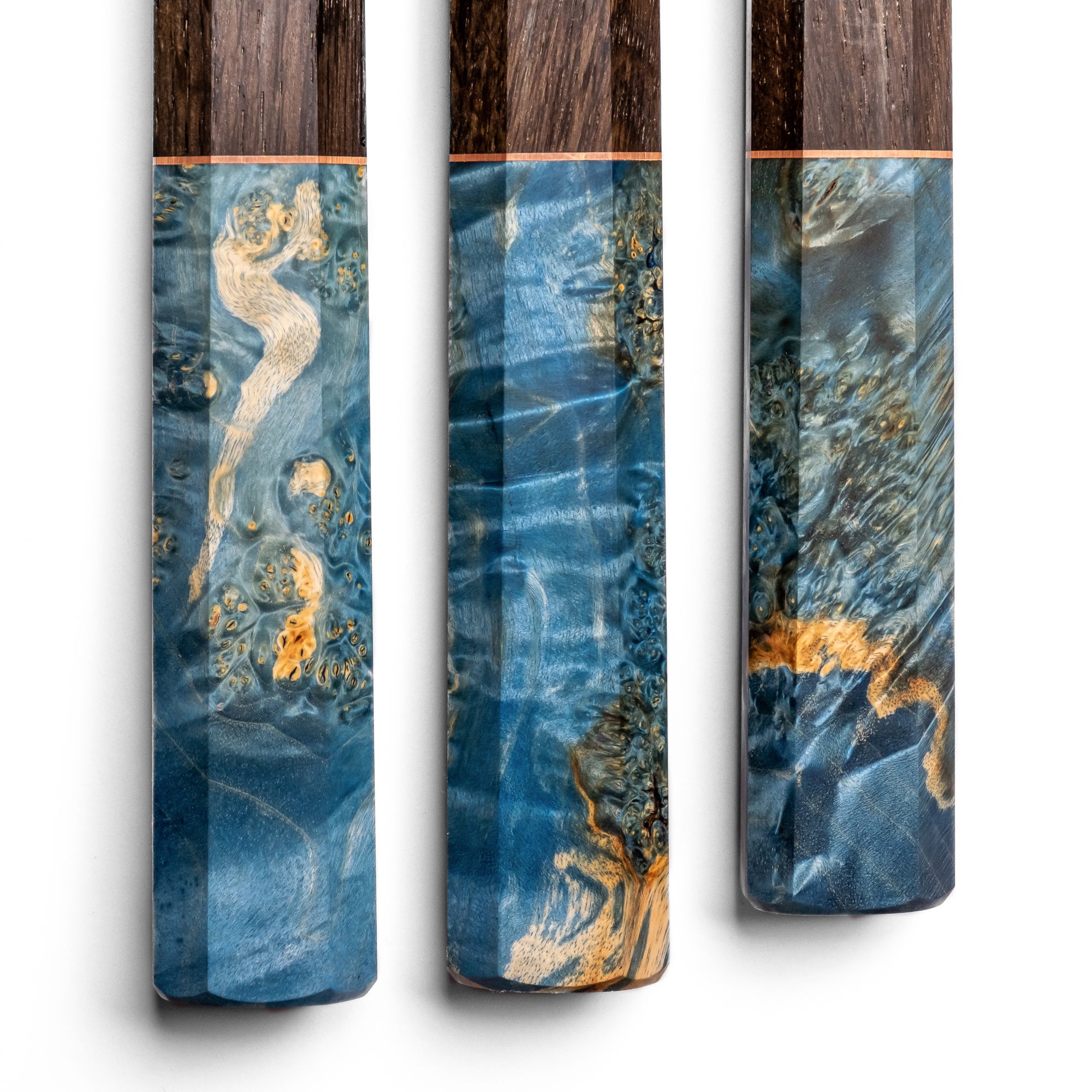 Sakai Kyuba The Knife Blade Handle Engraving Japanese – Mediterranean Blue