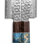 Sakai Kyuba The Knife Blade Thickness Engraving Japanese – Mediterranean Blue