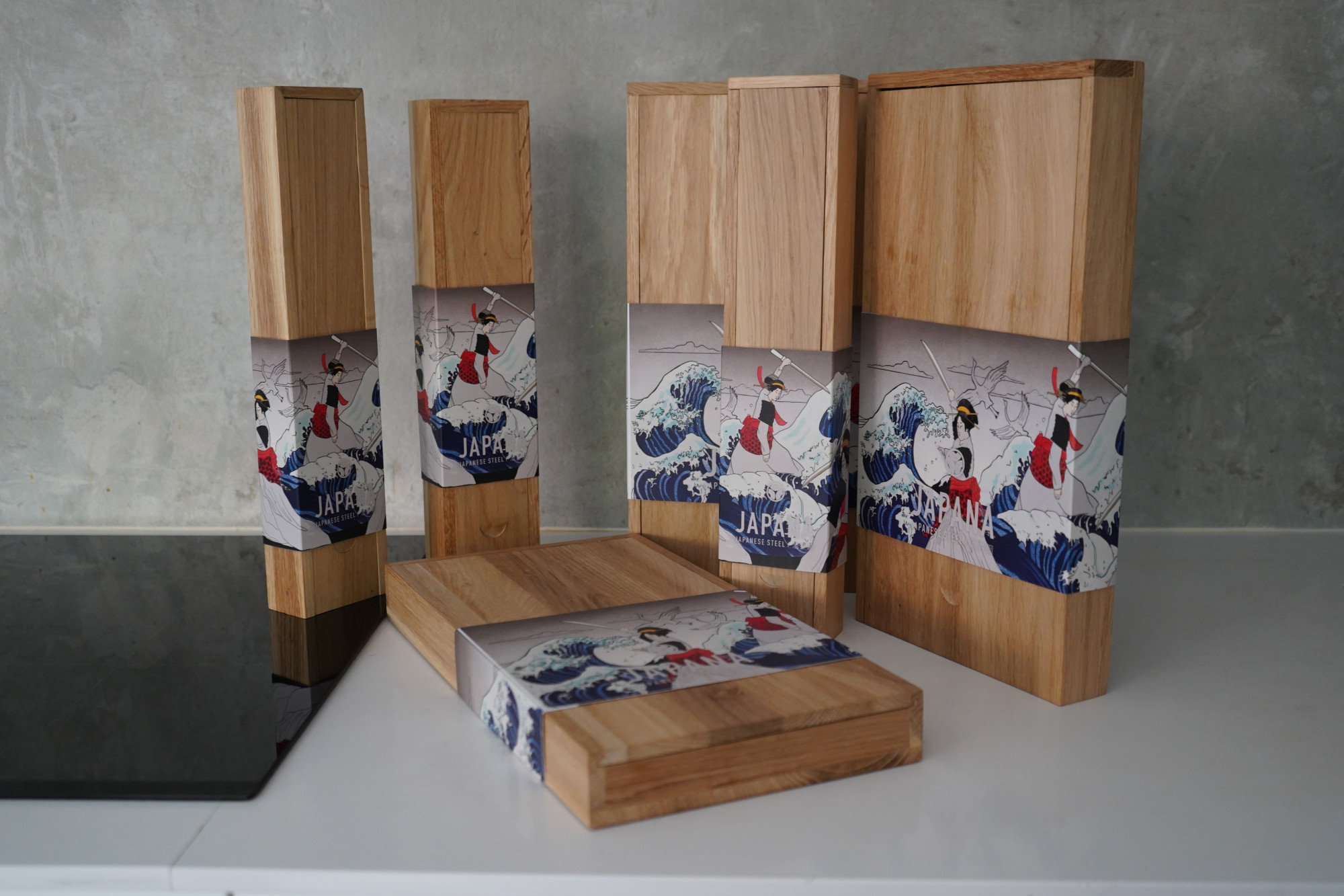 Sakai kyub aknife boxes japana strip